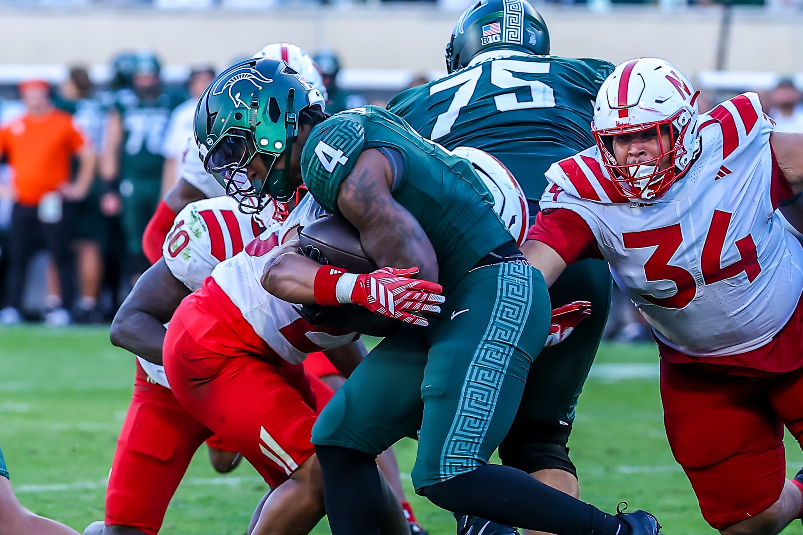 Nebraska handles shorthanded Michigan State squad, 31-13
