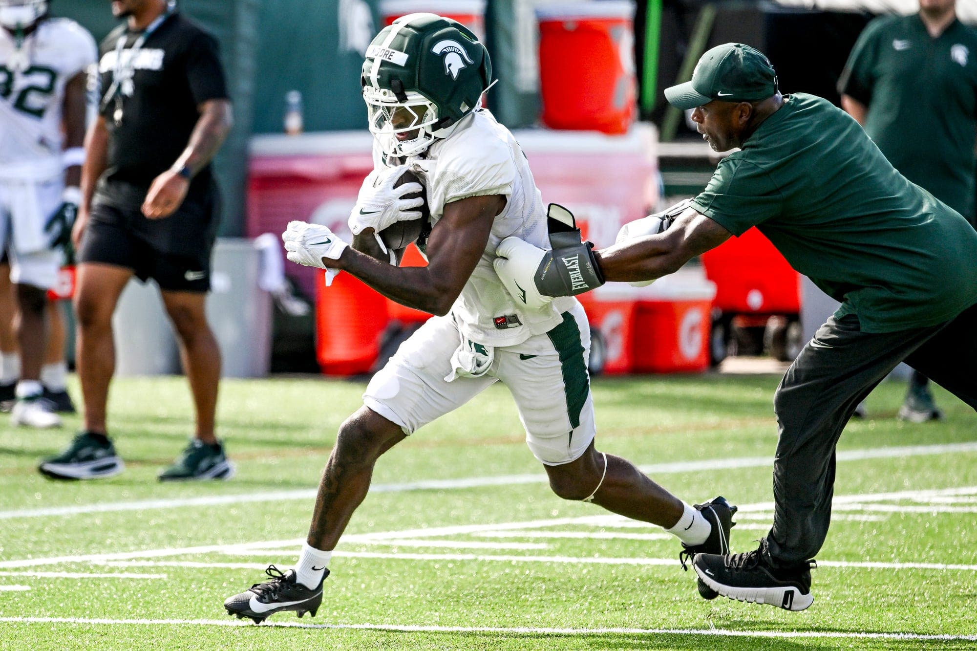 Young Michigan State receiving corps enters 2026 with plenty to prove article image about Michigan State Football