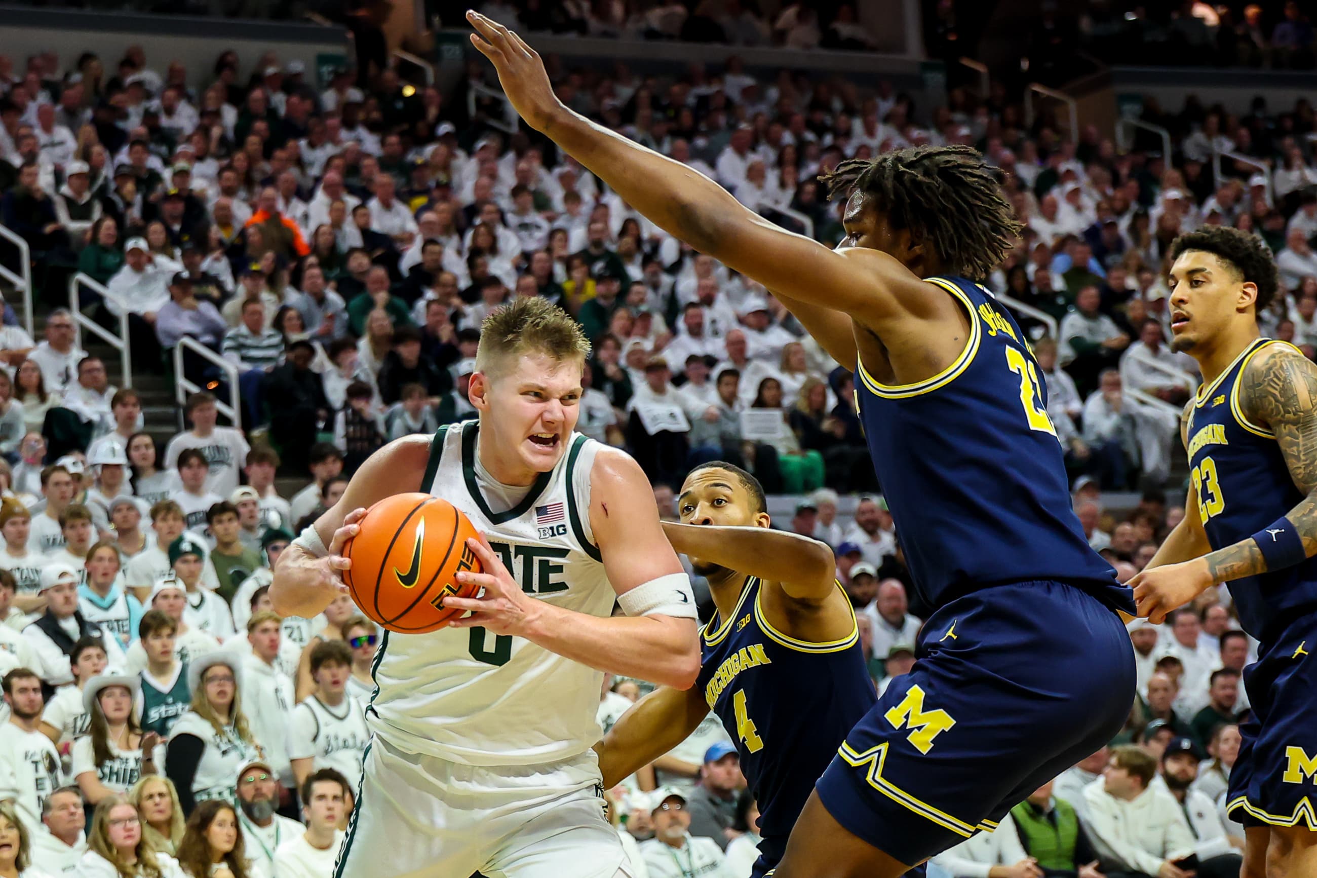 Michigan State digs first half hole it can't escape in 83-71 loss to Michigan article image about Jaxon Kohler