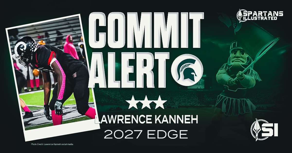 Michigan State earns commitment from rising 2027 three-star EDGE Lawrence Kanneh