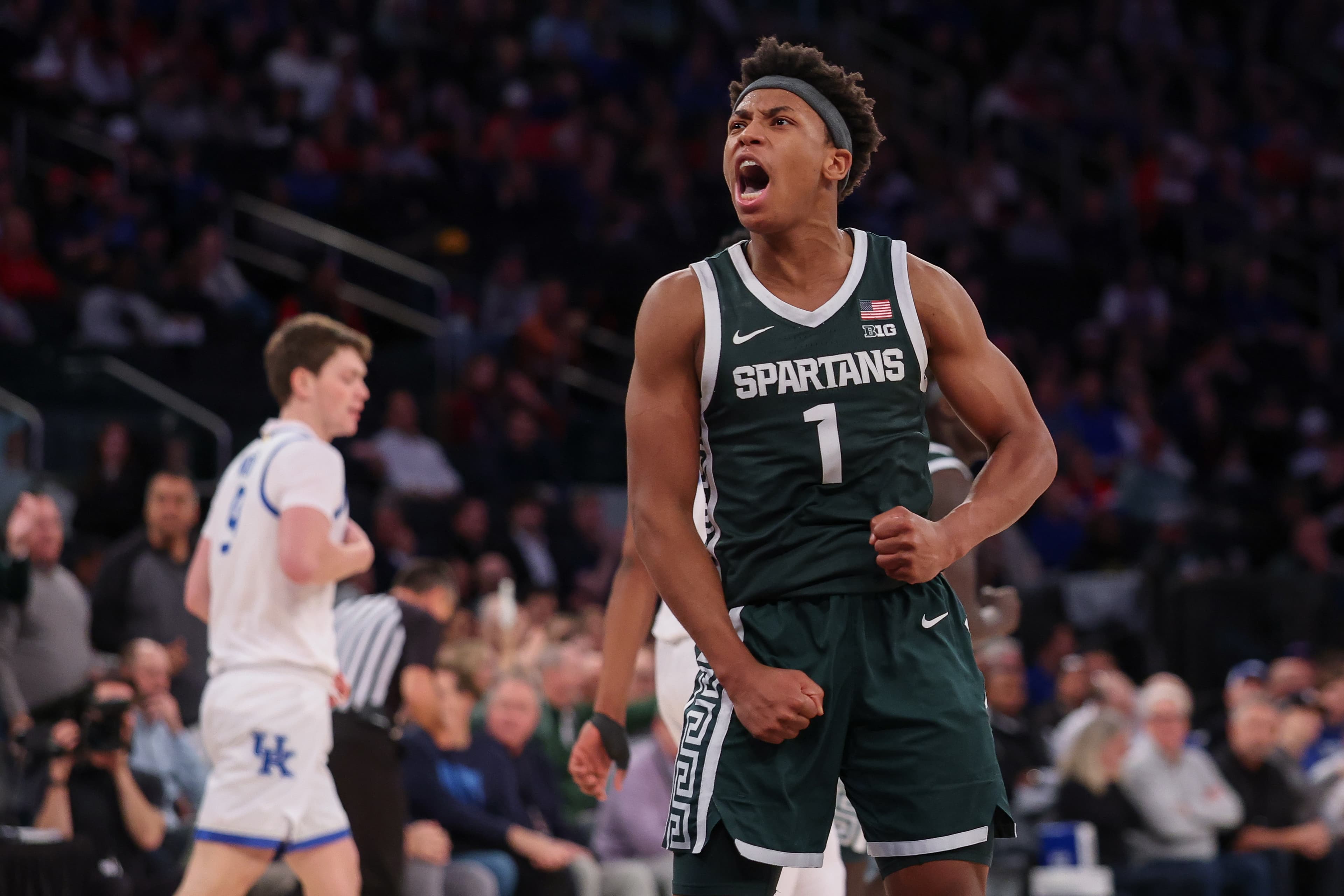 Jeremy Fears’ playmaking and Jaxon Kohler’s shooting fuel MSU in a complete Champions Classic win over Kentucky article image about Jeremy Fears Jr.