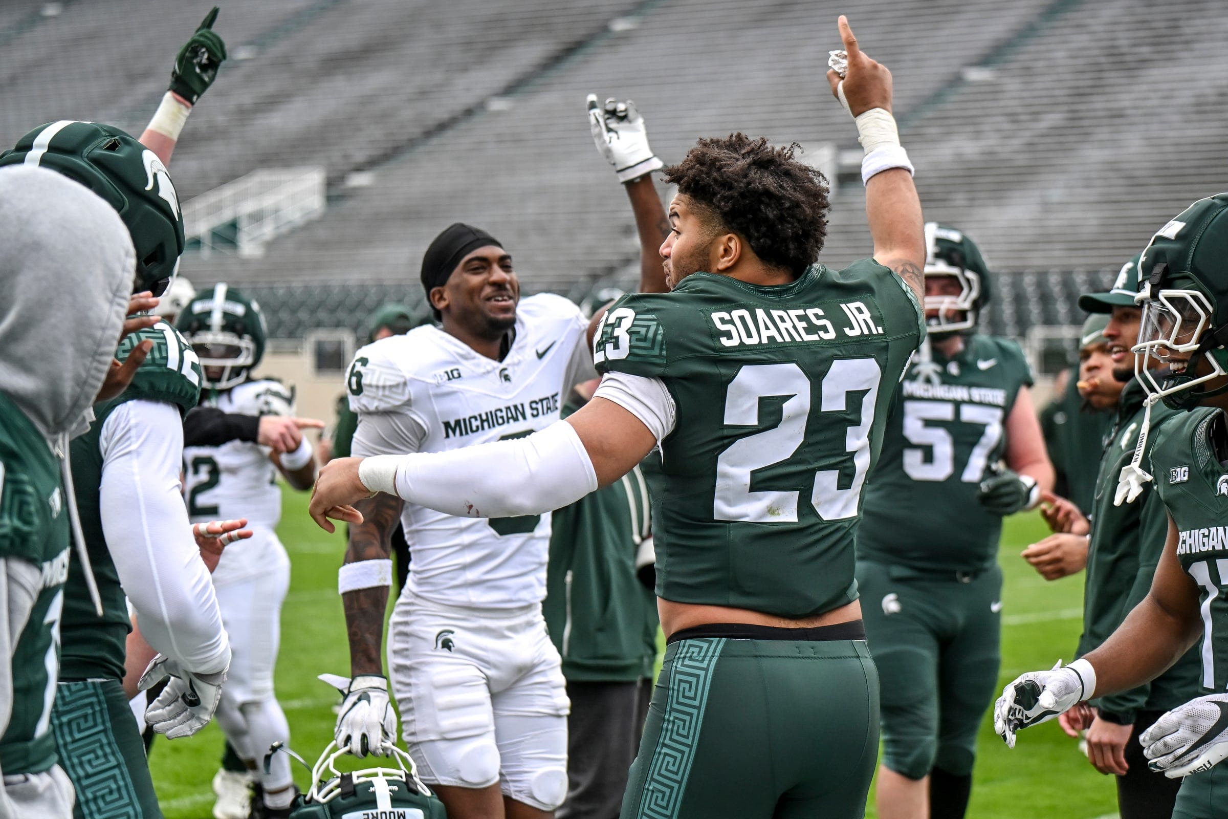 Rush end Kenny Soares Jr. voted ‘The Spartan,’ earns MSU's No. 1 jersey