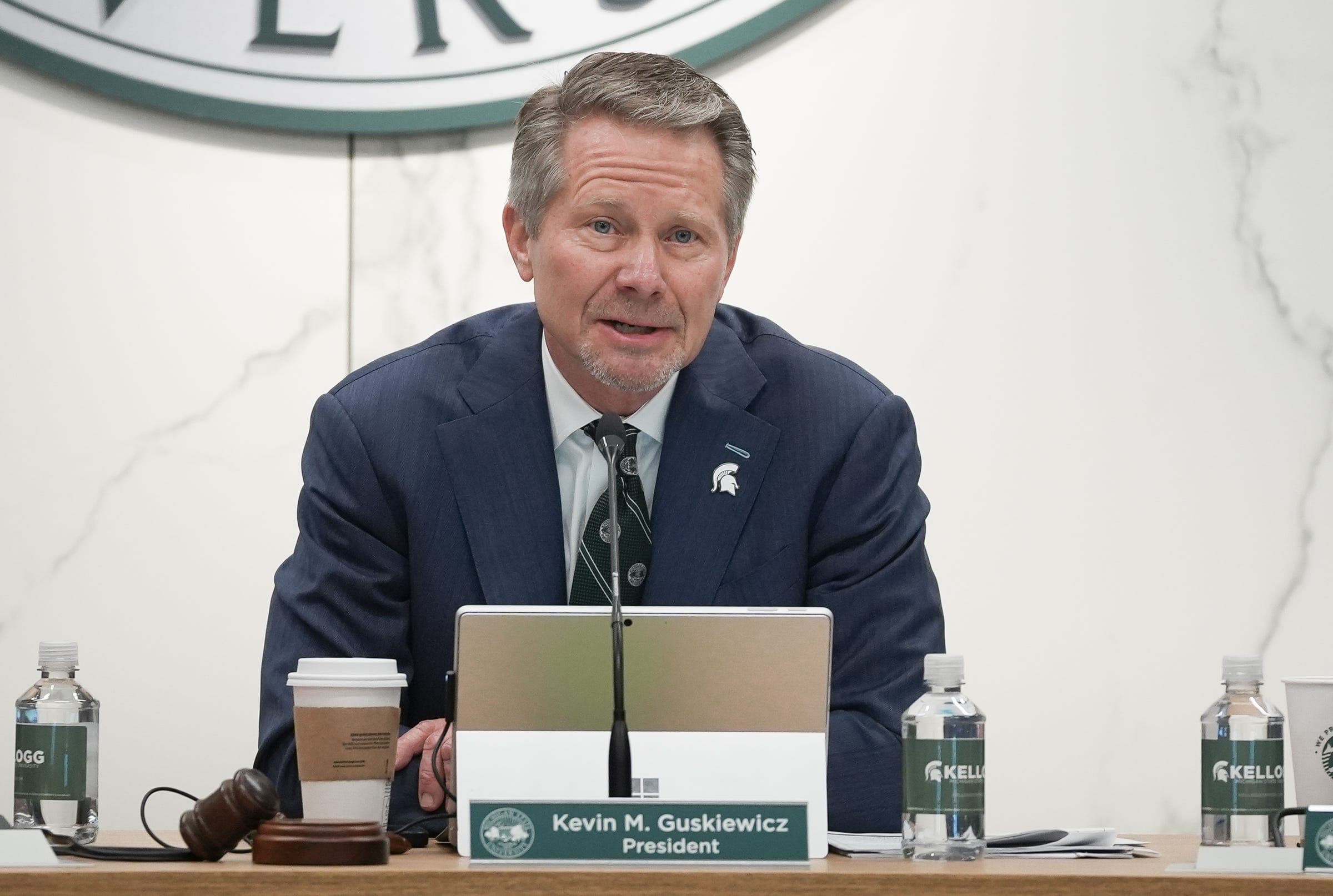 President Kevin Guskiewicz will remain at Michigan State