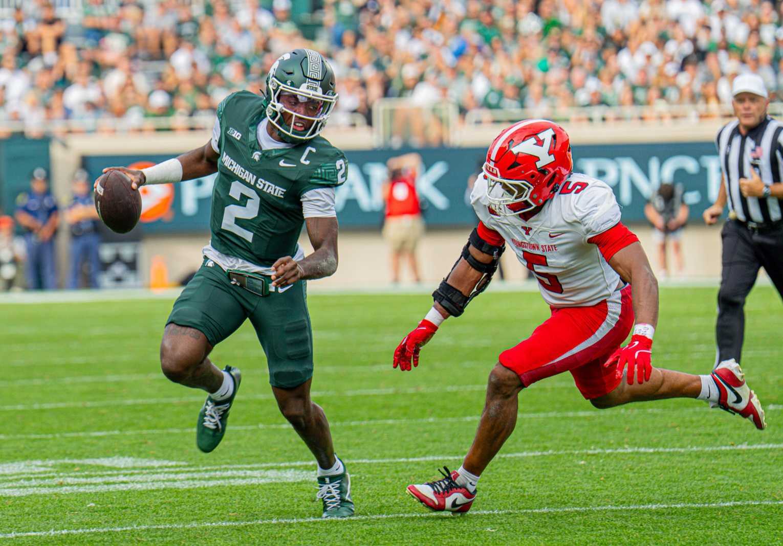 Spartans' Offense Excels Through the Air but Struggles in the Run Game article image from Spartans Illustrated