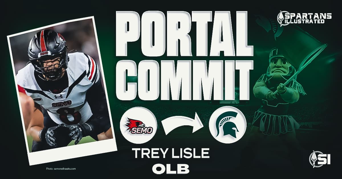 Michigan State football adds SEMO transfer EDGE/OLB Trey Lisle to defense article image from Spartans Illustrated