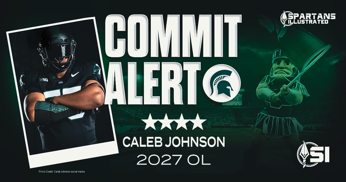 Michigan State earns pivotal commitment from 2027 four-star OL Caleb Johnson  article image about Nick Sheridan