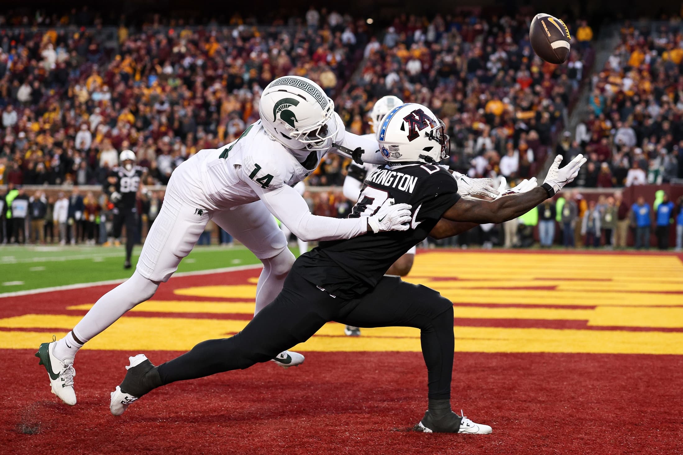 Pro Football Focus Grades for Michigan State's loss at Minnesota article image about golden gophers