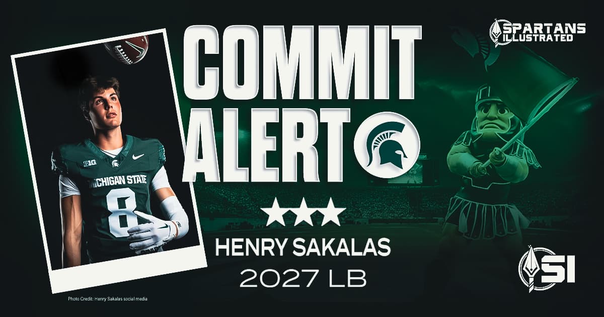 2027 three-star Illinois linebacker Henry Sakalas commits to Michigan State