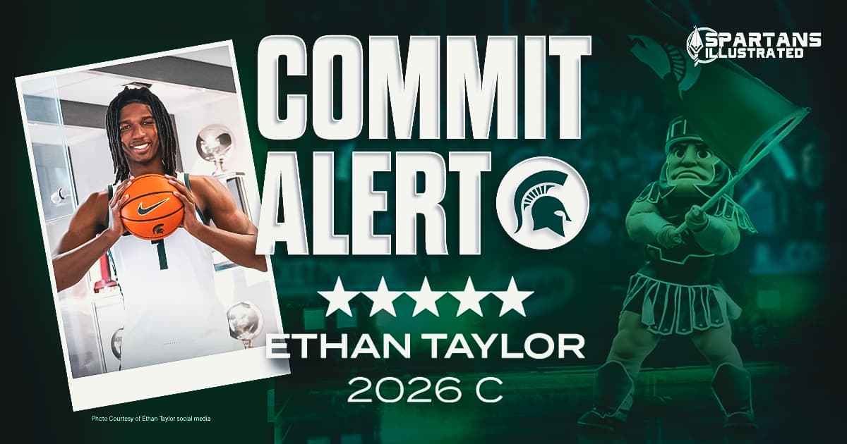 Five-star 2026 center Ethan Taylor commits to Michigan State men's basketball article image about Michigan State recruiting