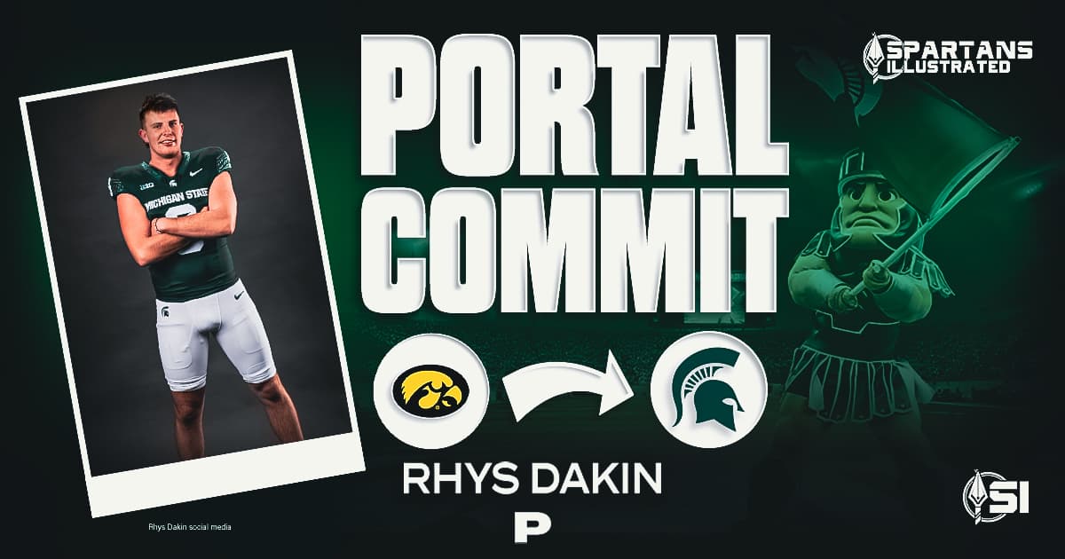 Michigan State lands All-Big Ten Iowa punter Rhys Dakin in transfer portal