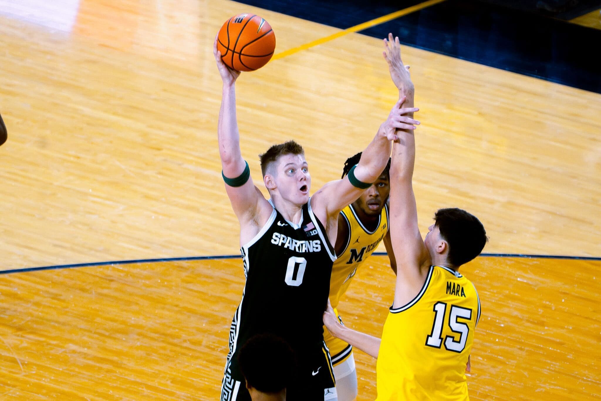Michigan State can't slow down Michigan's offense, falling 90-80 in Ann Arbor article image about Carson Cooper