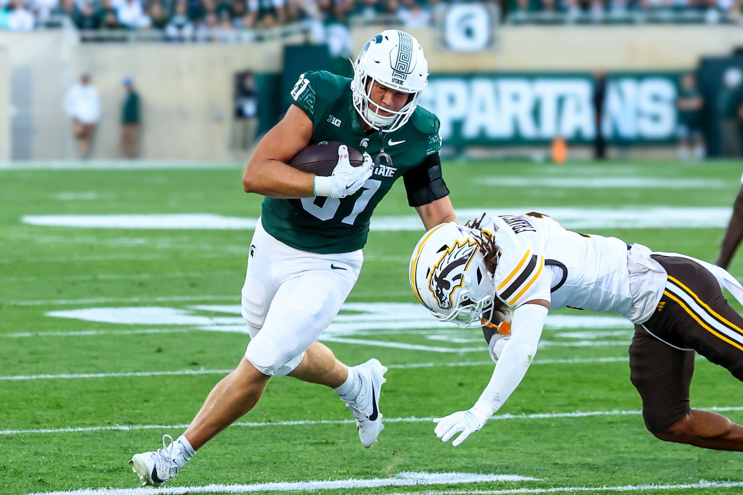 Tight end Michael Masunas making an impact for Michigan State's offense article image from Spartans Illustrated