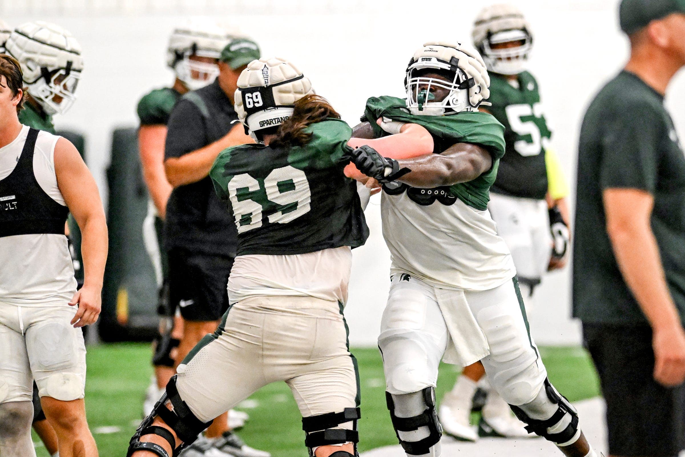 Michigan State third-year OL Rakeem Johnson primed for larger role