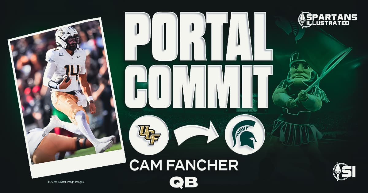 Spartans add UCF dual-threat quarterback Cam Fancher from transfer portal article image about Michigan State Football