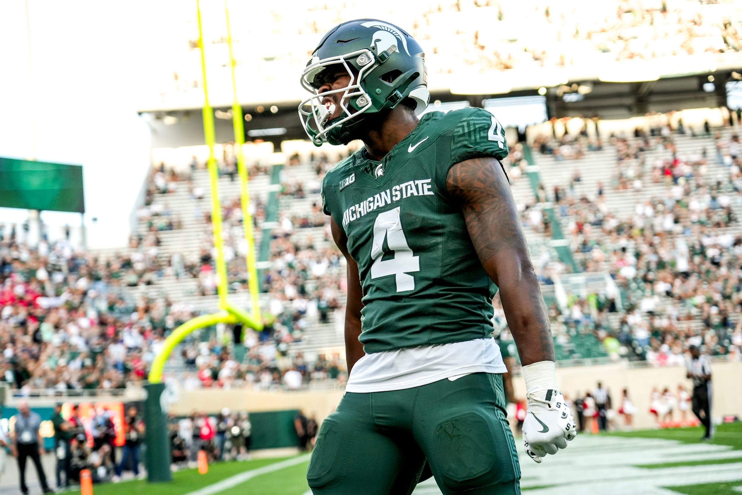 MSU RB Elijah Tau-Tolliver is 'emotional' as he prepares for senior day article image about Michigan State