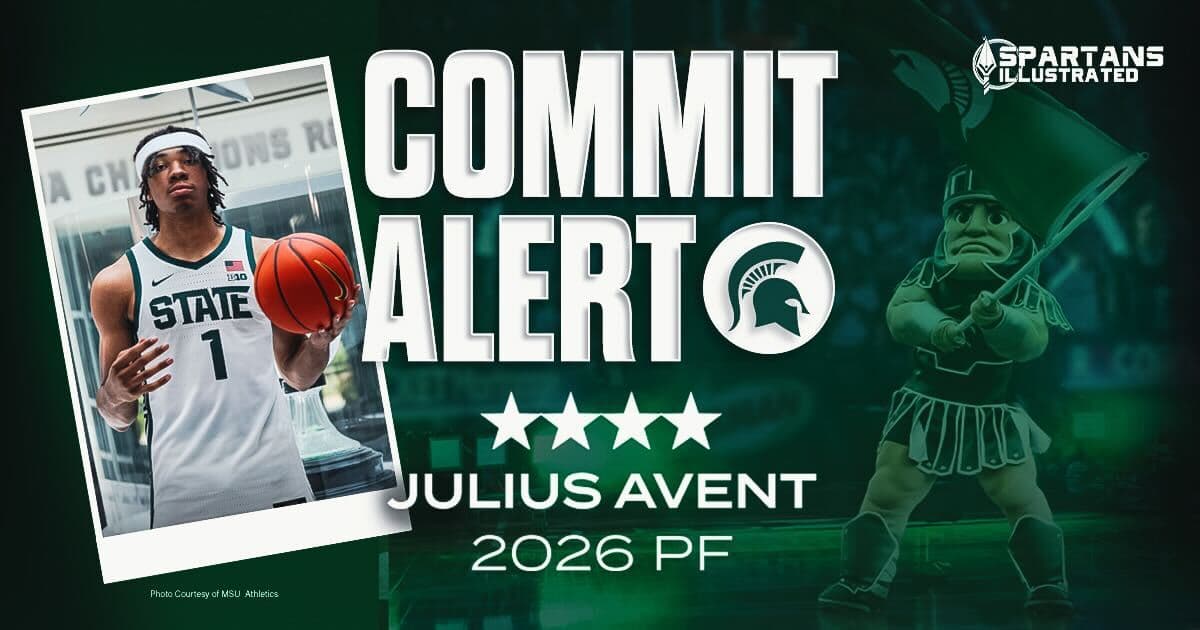 Michigan State men's basketball lands commitment from 2026 four-star PF Julius Avent article image from Spartans Illustrated