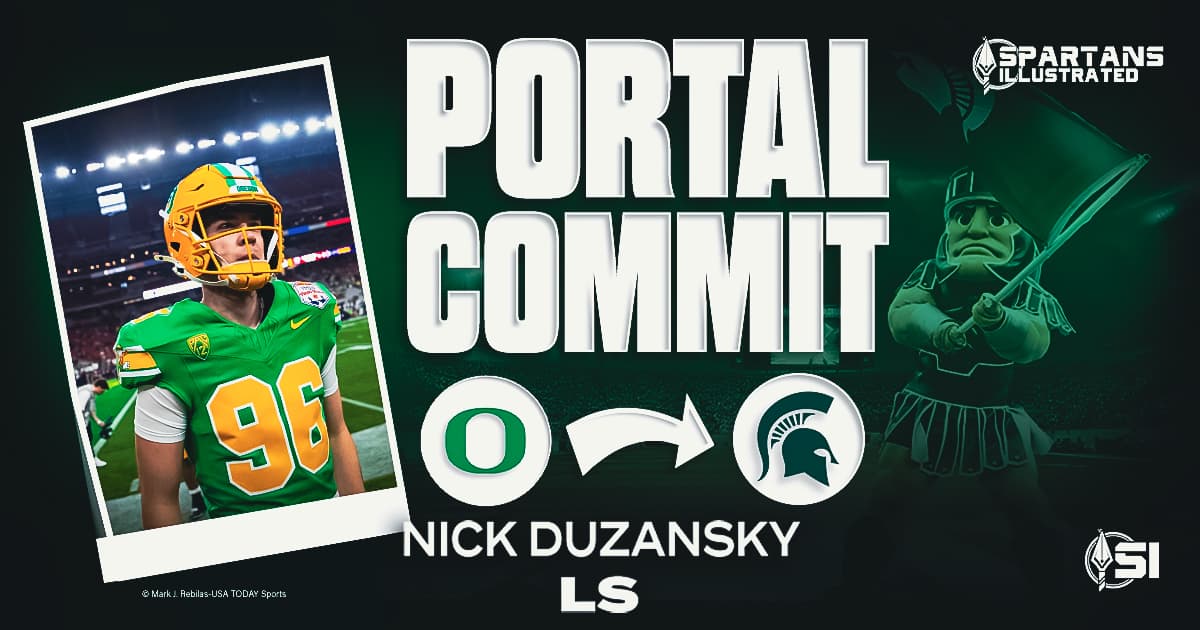Michigan State receives commitment from Oregon transfer long snapper Nick Duzansky