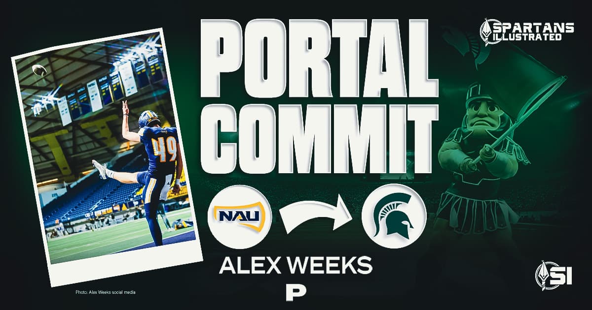 Michigan State gets commitment from Northern Arizona transfer punter Alex Weeks
