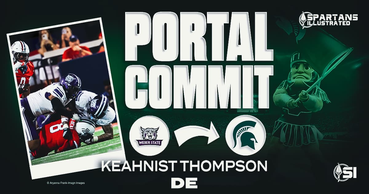 Michigan State gets commitment from Weber State transfer DE Keahnist Thompson article image about Pat Fitzgerald