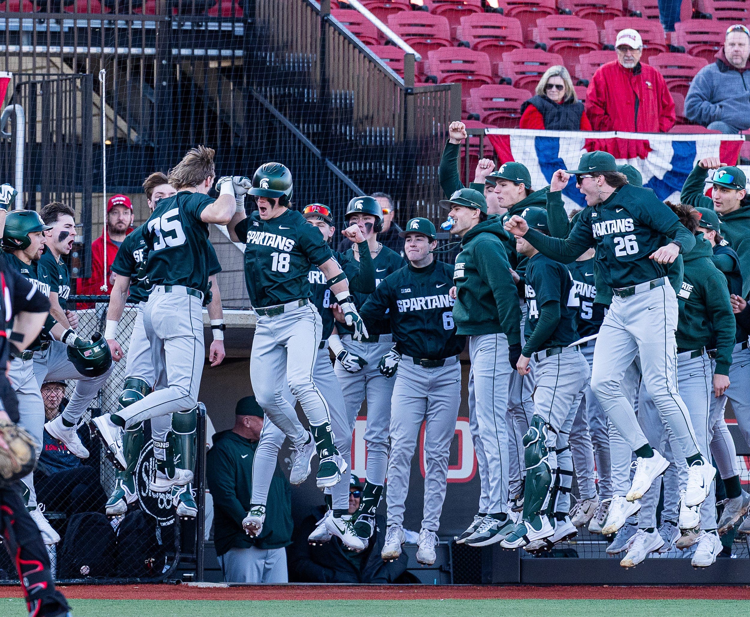 Michigan State baseball opens 2026 season with a series win over No. 8 Louisville