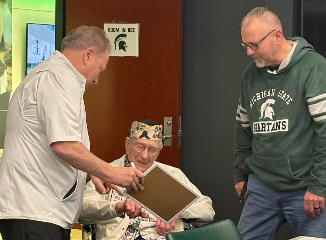 Behind the Scenes: How a 102-year-old Pearl Harbor survivor sparked a powerful moment at the Breslin Center article image from Spartans Illustrated