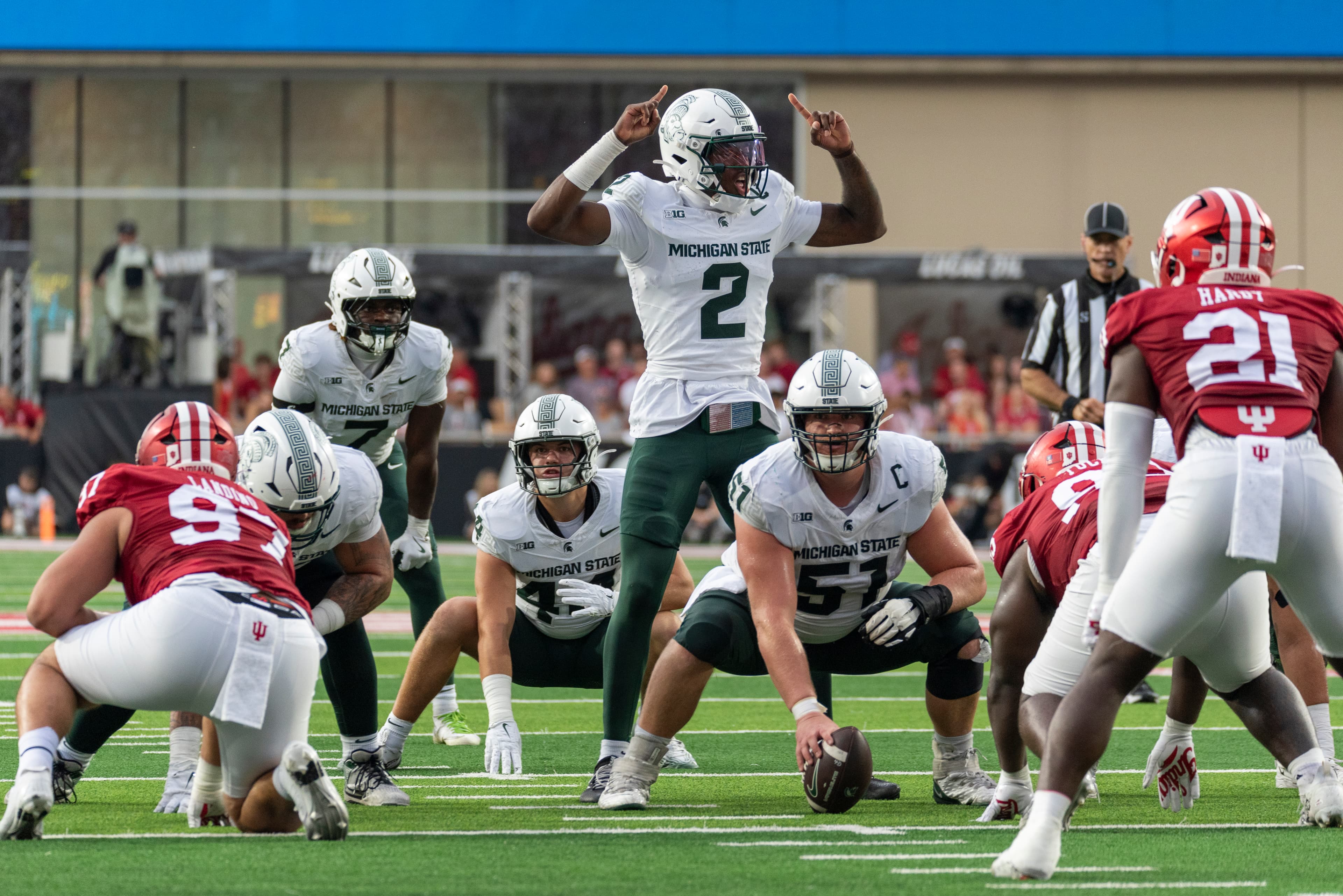 Aidan Chiles talks preparation, mindset, and trust ahead of game versus Michigan article image from Spartans Illustrated