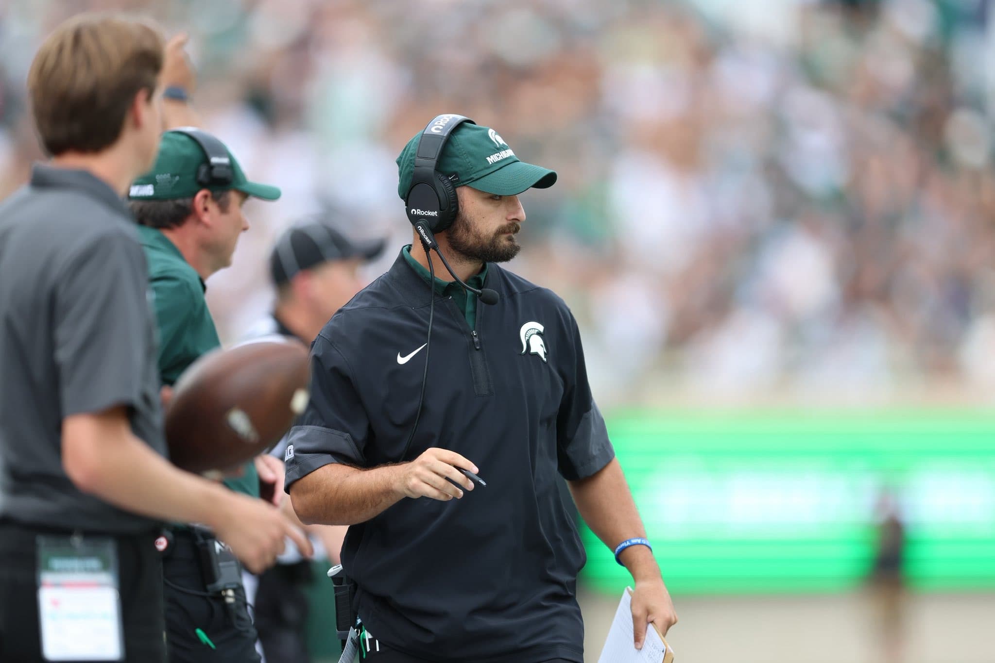 Michigan State promotes Andrew Bindelglass to rush ends coach article image about Joe Rossi