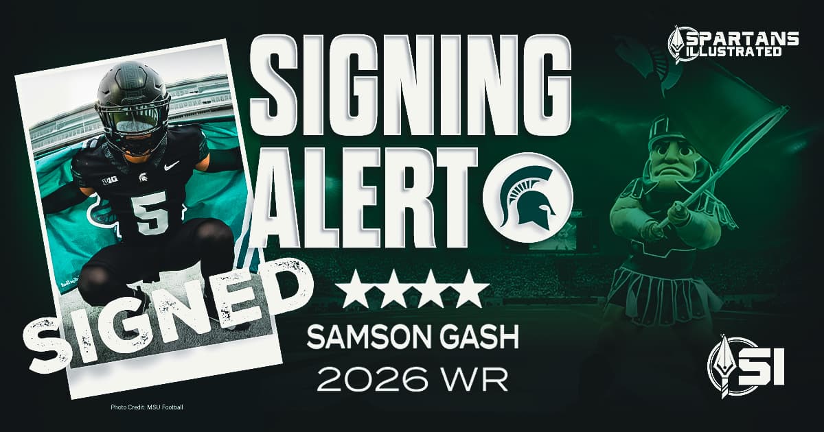 Michigan State signs 2026 four-star wide receiver Samson Gash article image about Catholic Central