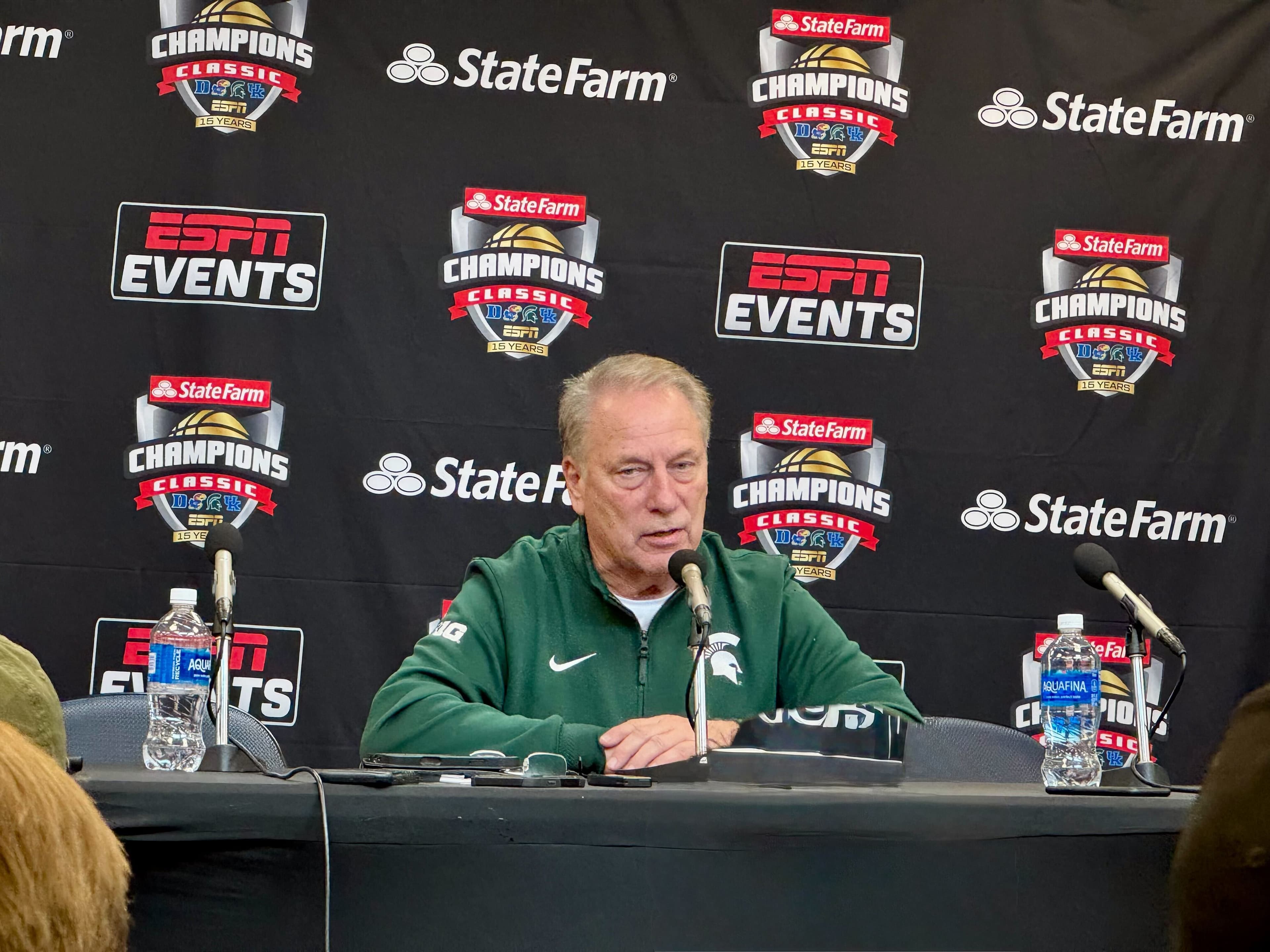 Tom Izzo has high praise for his team's effort and roster continuity following win over Kentucky article image about Champions Classic