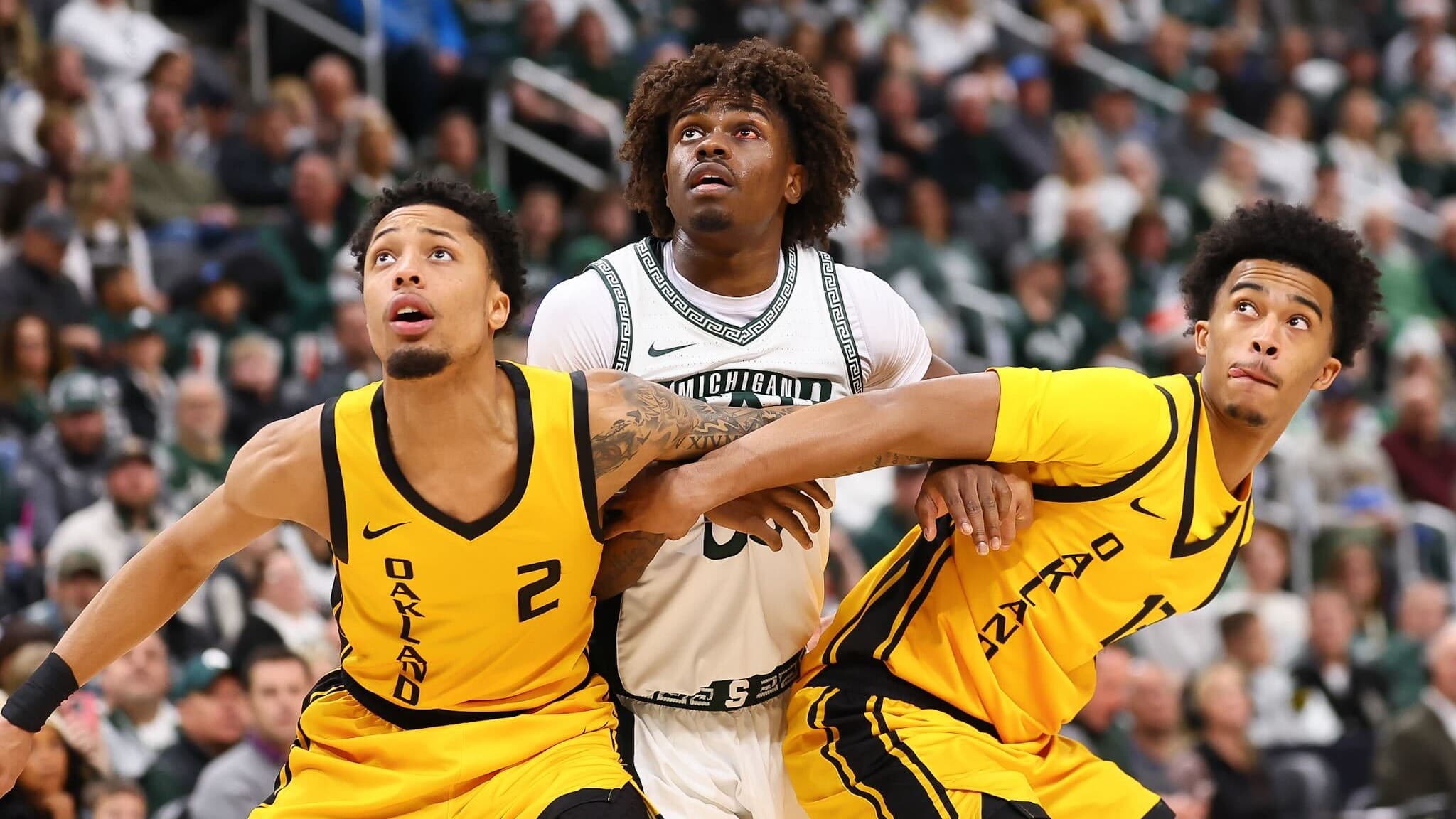 Michigan State fends off Oakland, 79-70, thanks to a nice game from Coen Carr article image about ceon carr