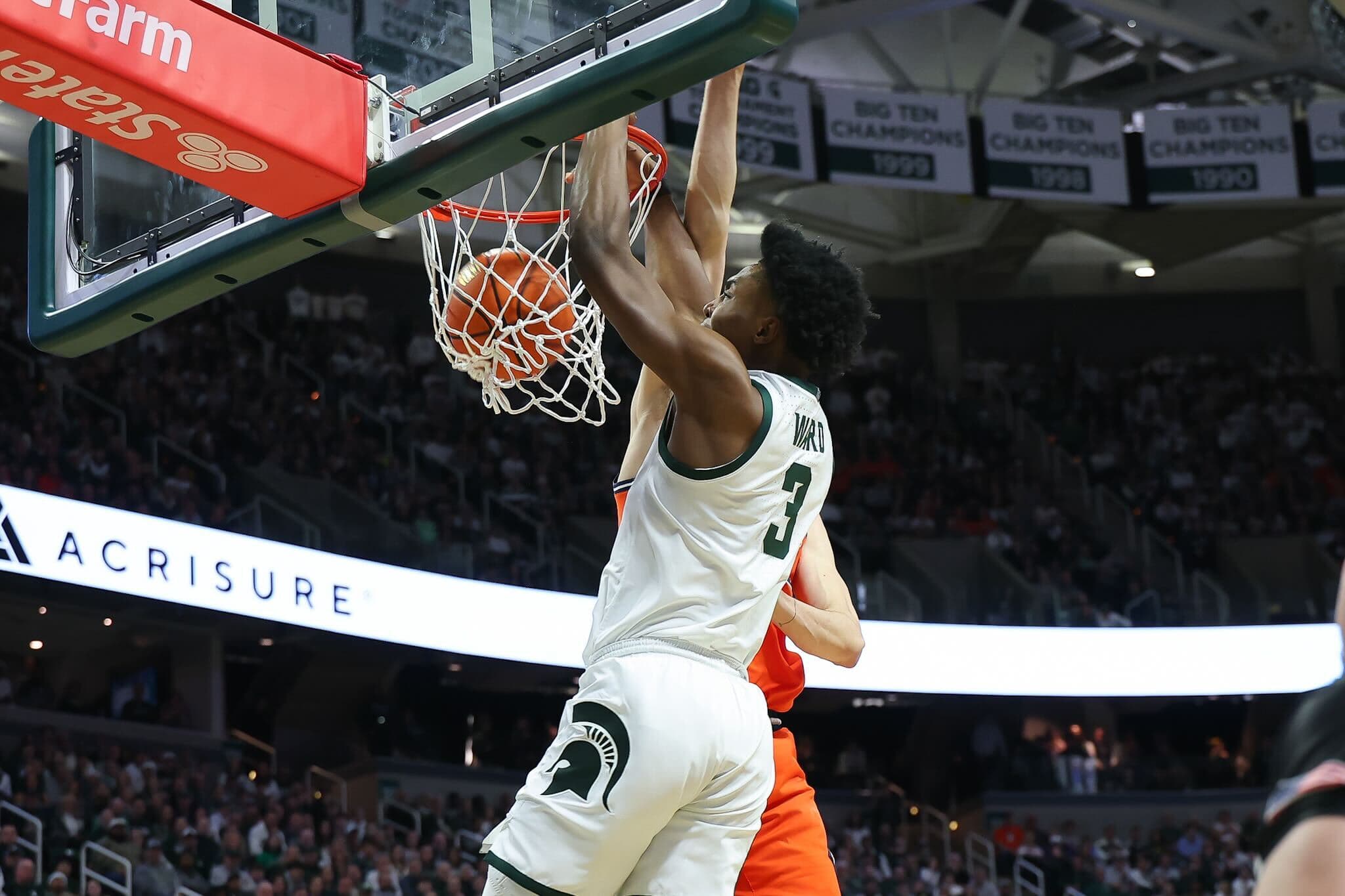 No. 10 Michigan State wins it 85-82 in overtime over No. 5 Illinois article image about Andrej Stokakovic